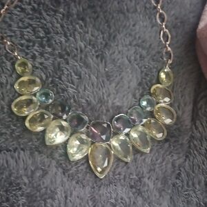 Elegant Multi-Color Gemstone Necklace